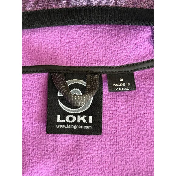Loki Gear Women's Full Zip Hoodie Jacket Stealth Cuff in Heathered Purple - Picture 12 of 16